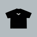 Camiseta básica negra (logo blanco)